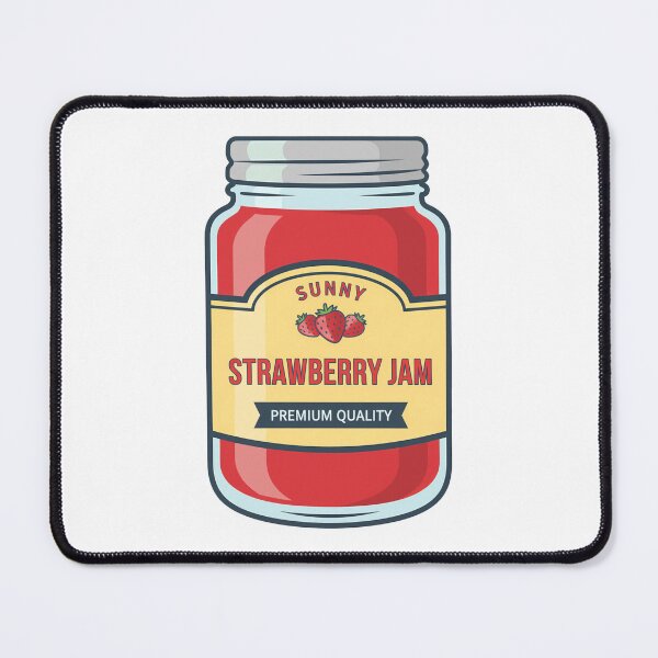 Item preview, Sunny Strawberry Jam Jar Retro Food designed and sold by k3rstman1.