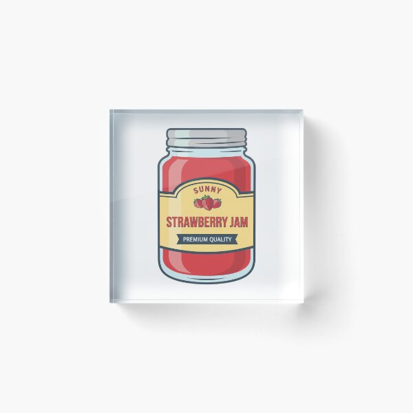 Item preview, Sunny Strawberry Jam Jar Retro Food designed and sold by k3rstman1.