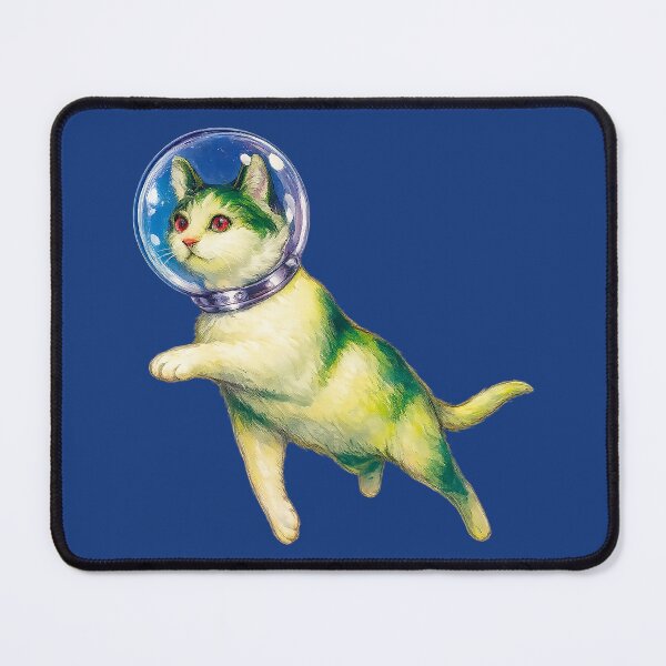 Item preview, Space Cat Astronaut – Retro Sci-Fi Kitty Illustration designed and sold by PIXEL POP DESIGNS - Beyond the Norm!.