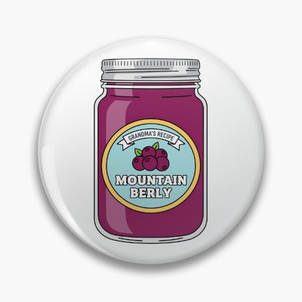 Item preview, Retro Food Mountain Berry Jelly Jar Label designed and sold by k3rstman1.