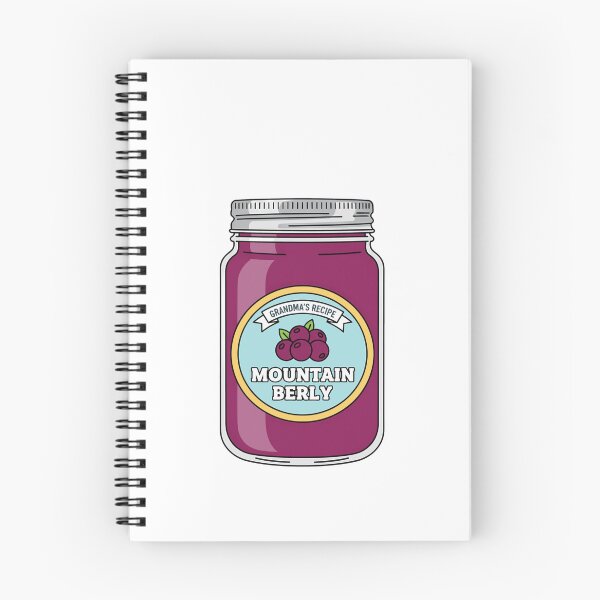 Item preview, Retro Food Mountain Berry Jelly Jar Label designed and sold by k3rstman1.