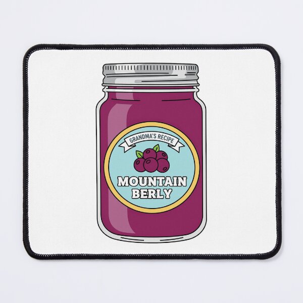 Item preview, Retro Food Mountain Berry Jelly Jar Label designed and sold by k3rstman1.