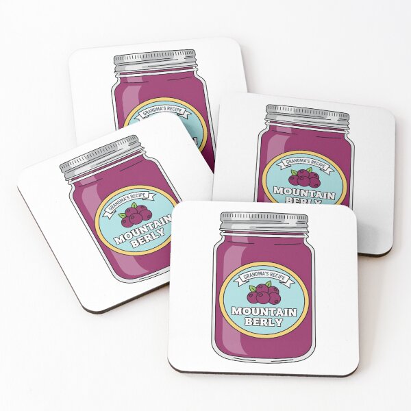 Item preview, Retro Food Mountain Berry Jelly Jar Label designed and sold by k3rstman1.