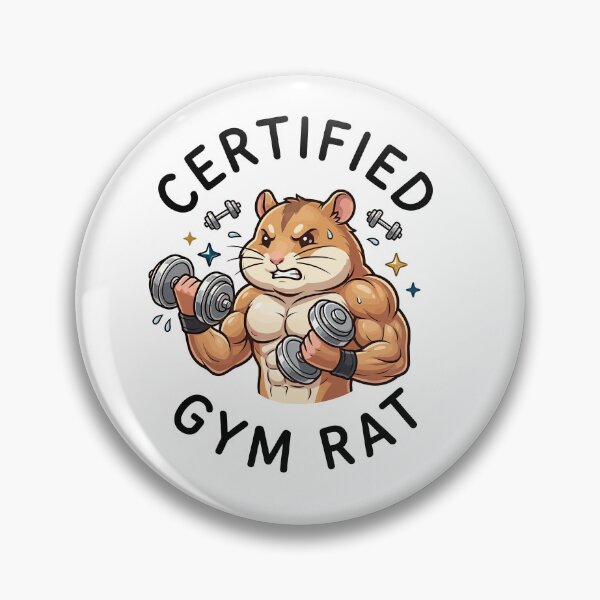 Item preview, Certified Gym Rat – Fitness Lifestyle & Workout Motivation designed and sold by PrincessLavinia.
