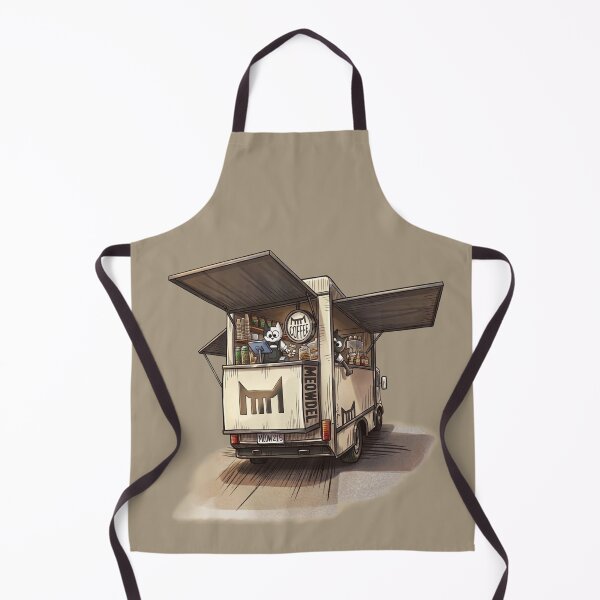 Item preview, MEOWDEL’s Mobile Coffee Van: The Purrfect Brew on Wheels/喵斗行動咖啡車:城市角落的療癒香氣/ミャオデルの移動カフェ:街角の至福の一杯 designed and sold by MeowdelStudio.