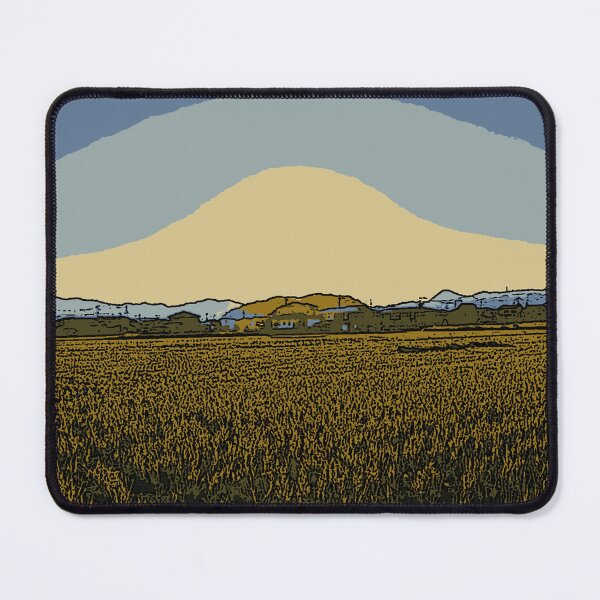Item preview, Golden Sunset Over Rice Fields - Pop Art Print designed and sold by SakuraArtJP.