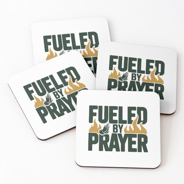 Item preview,  Fueled By Prayer Christian T-Shirt | Bold Green Gold Flames Faith Gym Religious Gift designed and sold by EvolusionPro.