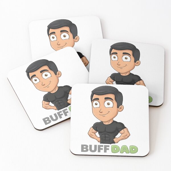 Item preview, Buff Dad Cartoon Design designed and sold by Murvel-Ink.