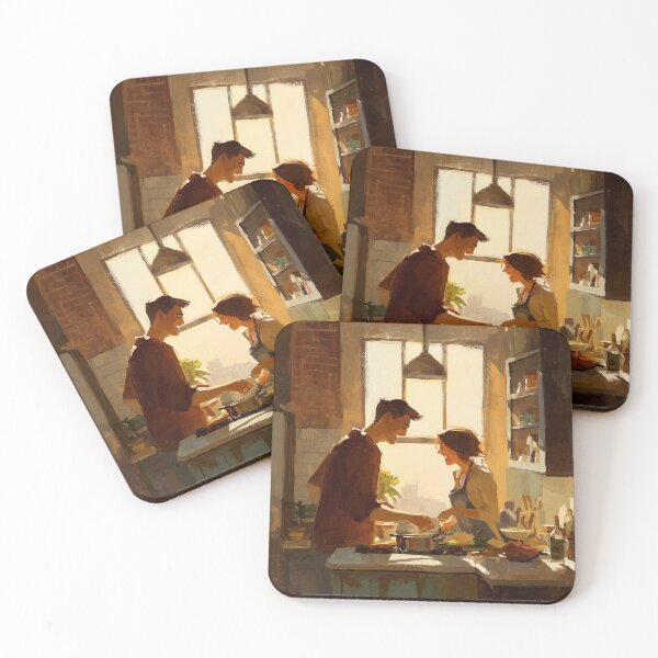 Item preview, Cooking Together at Golden Hour designed and sold by Rtymer.