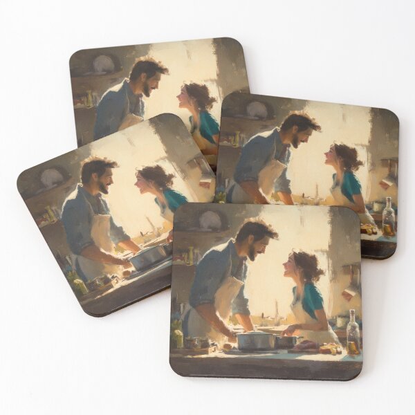 Item preview, Cooking Together at Golden Hour designed and sold by Rtymer.