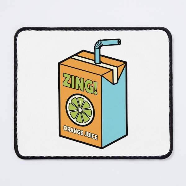 Item preview, Retro Food Zing Orange Juice Box Cartoon designed and sold by k3rstman1.