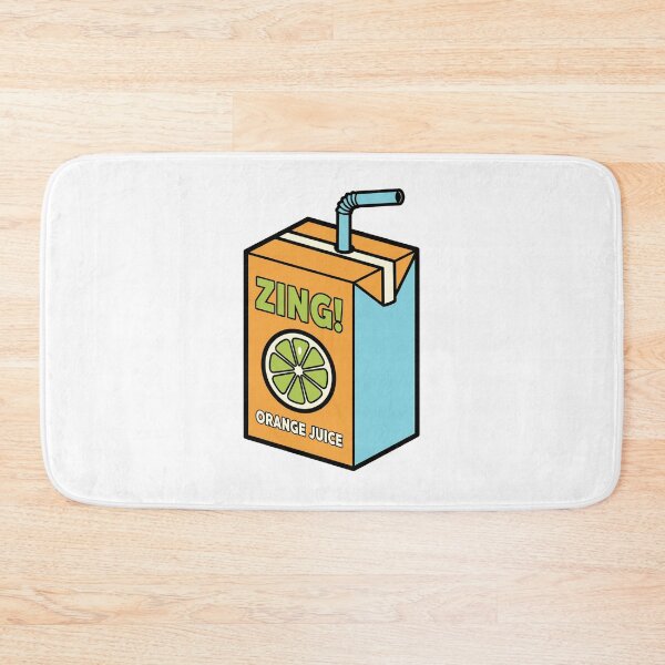 Item preview, Retro Food Zing Orange Juice Box Cartoon designed and sold by k3rstman1.