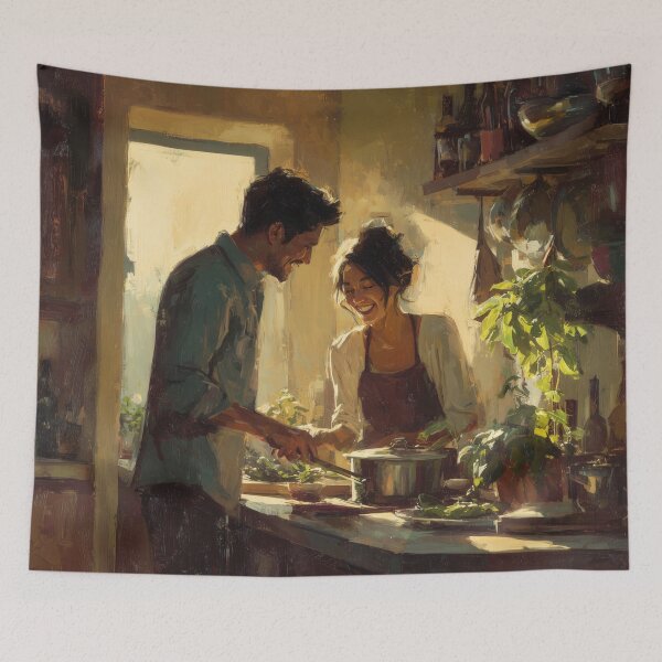 Item preview, Cooking Together at Golden Hour designed and sold by Rtymer.