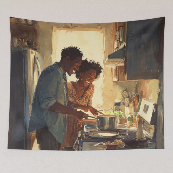 Item preview, Cooking Together at Golden Hour designed and sold by Rtymer.