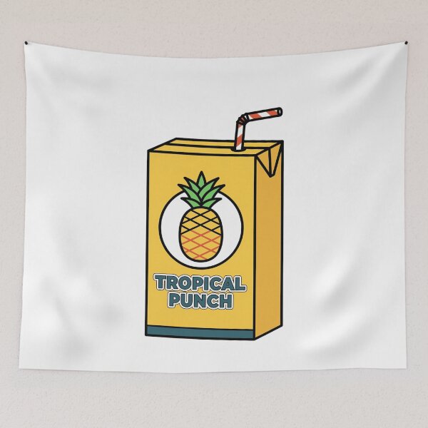 Item preview, Retro Food Tropical Punch Pineapple Juice Box designed and sold by k3rstman1.