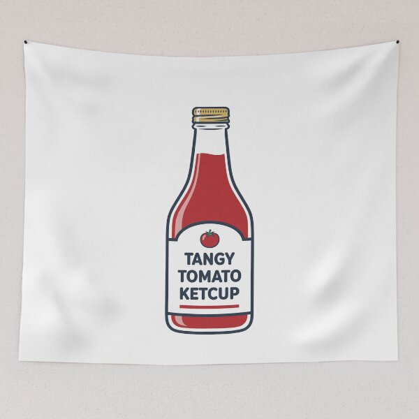 Item preview, Retro Food Vintage Tangy Tomato Ketchup Bottle designed and sold by k3rstman1.