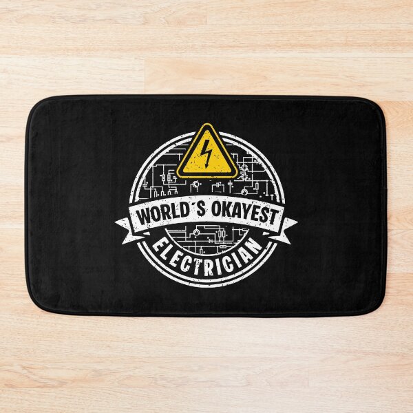 Item preview, Vintage Electrician Badge - World’s Okayest Electrician - Retro Circuit Design designed and sold by Dmetalx Art Apparel.