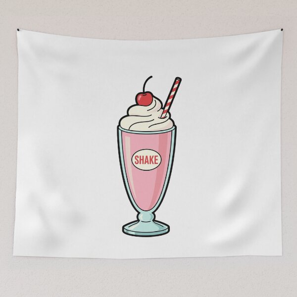 Item preview, Classic Diner Pink Milkshake Retro Food designed and sold by k3rstman1.