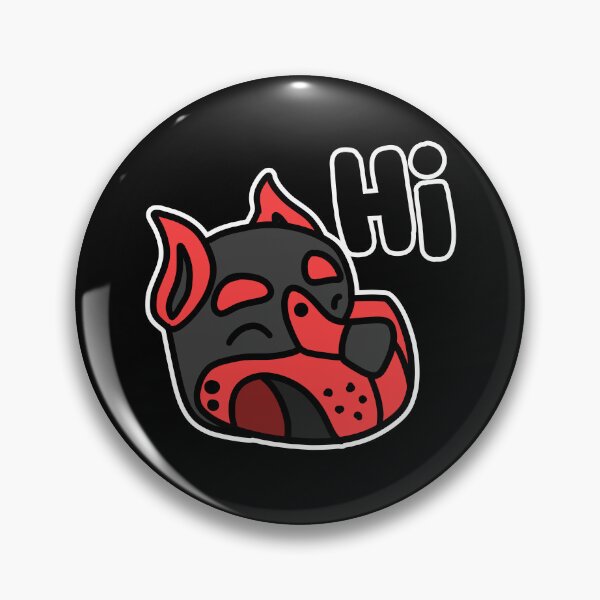 Item preview, Puppy Play "Hi" (RED) designed and sold by ryeplease.