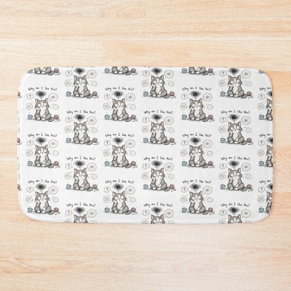 Item preview, Existential Crisis Cat - Why Am I Like This? Funny Illustration designed and sold by OuSfian1.