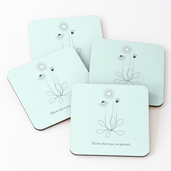 Item preview, Bloom Where You Are Planted Minimalist Floral Art designed and sold by auran14.