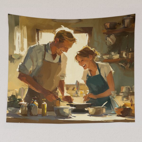 Item preview, Cooking Together at Golden Hour designed and sold by Rtymer.