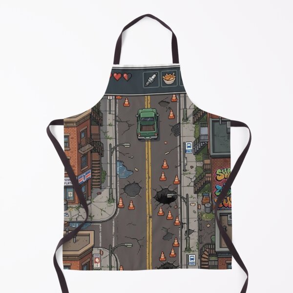 Item preview, SURVIVEZ AU TRAFIC — Montreal Neighborhoods as Retro Arcade Levels designed and sold by LouDSarG.