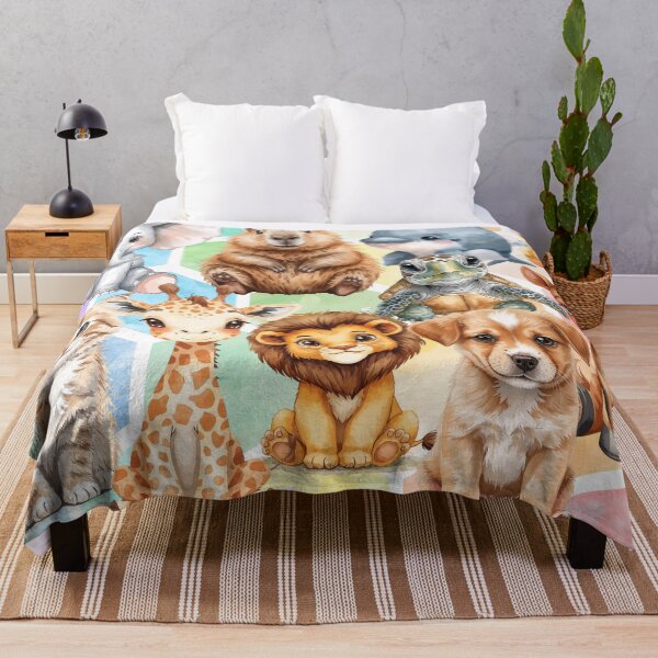Item preview, Cute Baby Animal watercolor art designed and sold by BellaNora.