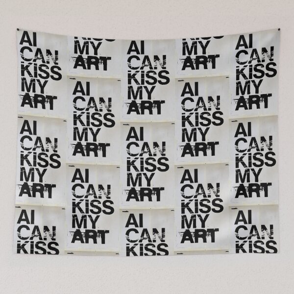 Item preview, AI Can Kiss My Art – Bold Graphic Designer Statement designed and sold by PIXEL POP DESIGNS - Beyond the Norm!.