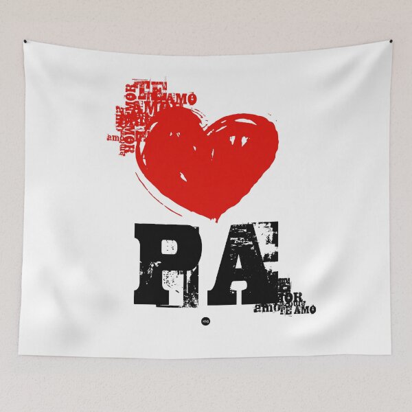 Item preview, I love you, Pa designed and sold by XUSRedbubble.