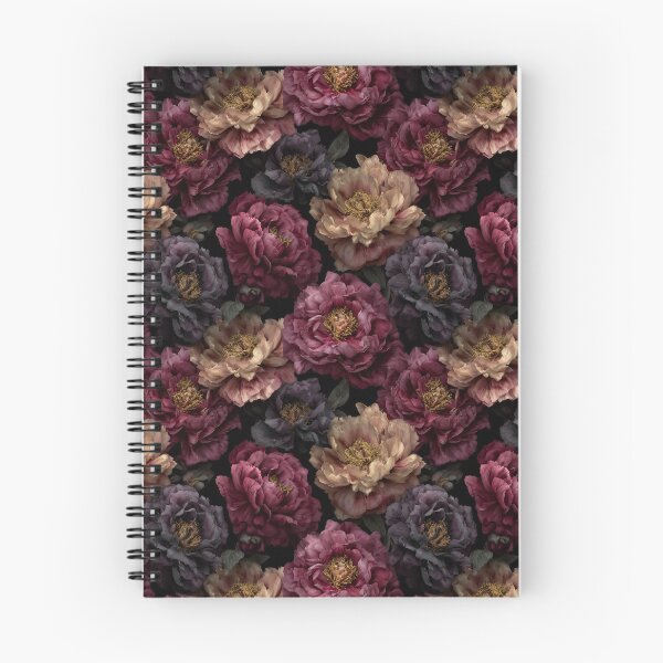 Item preview, Moody Burgundy Peonies Dark Floral Pattern designed and sold by Prismatect.