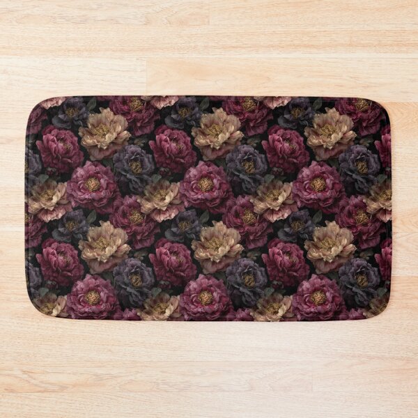 Item preview, Moody Burgundy Peonies Dark Floral Pattern designed and sold by Prismatect.