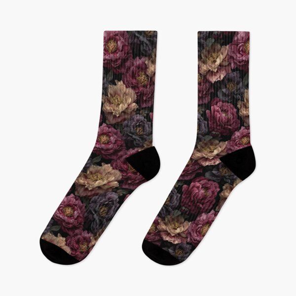 Item preview, Moody Burgundy Peonies Dark Floral Pattern designed and sold by Prismatect.