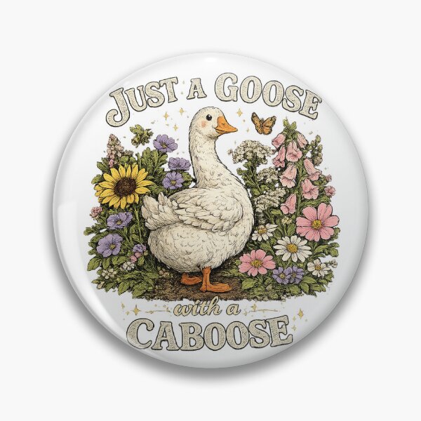 Item preview, Goose with a Caboose designed and sold by TiredMamaArt.
