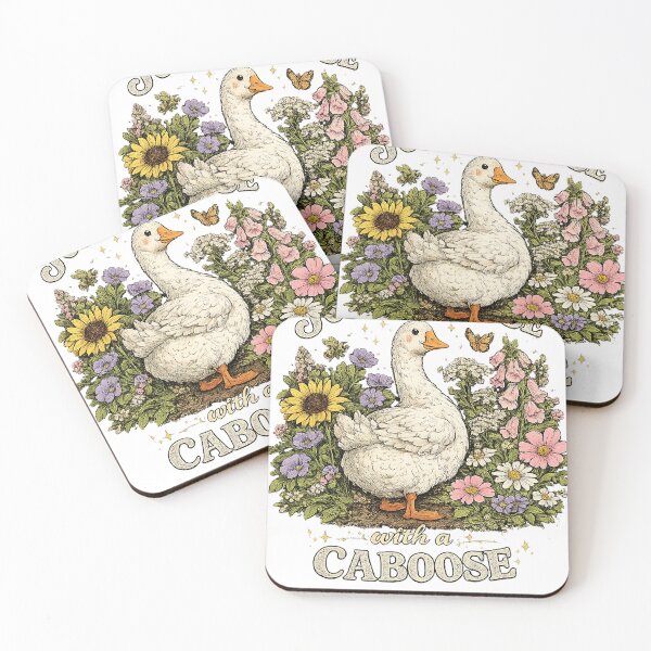 Item preview, Goose with a Caboose designed and sold by TiredMamaArt.