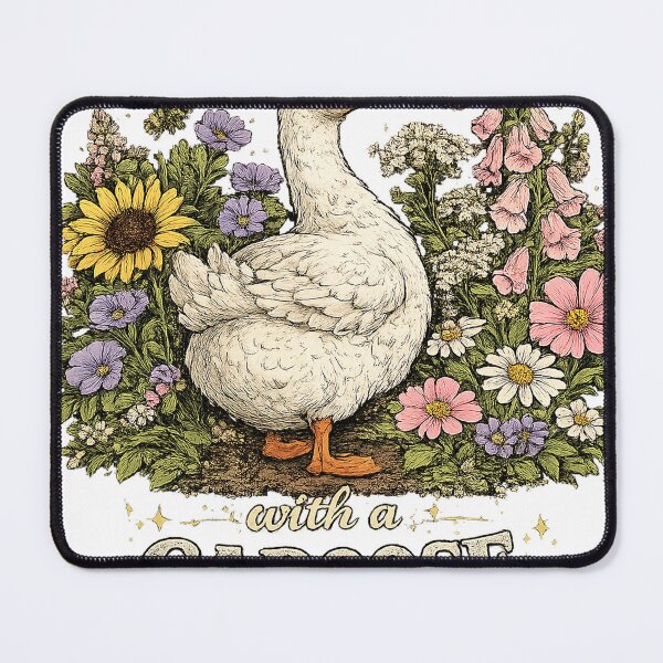 Item preview, Goose with a Caboose designed and sold by TiredMamaArt.