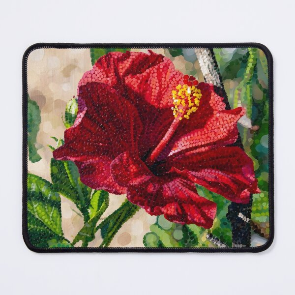 Item preview, Deep Crimson Hibiscus Contrast designed and sold by Robinsonlerouge.