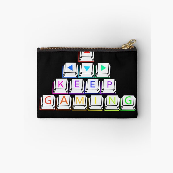 Item preview, Keep Gaming Keyboard Keys Design – Colorful Gamer Typography designed and sold by MeowTouch Art.