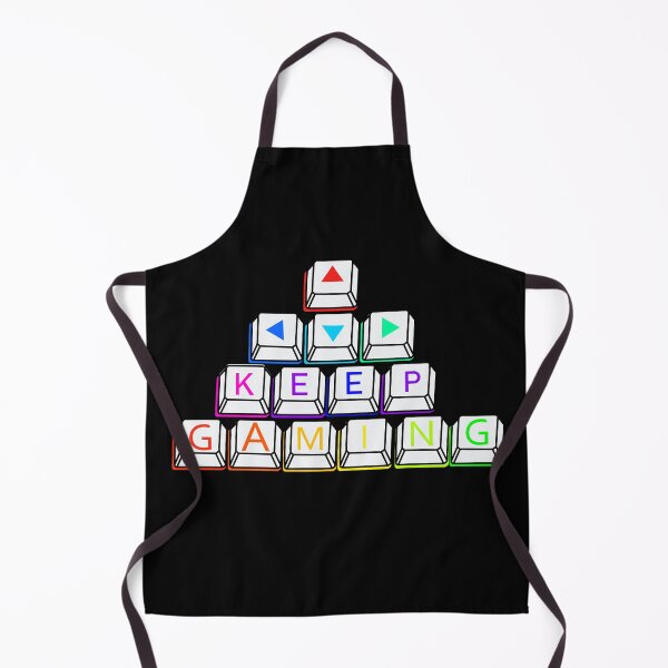Item preview, Keep Gaming Keyboard Keys Design – Colorful Gamer Typography designed and sold by MeowTouch Art.