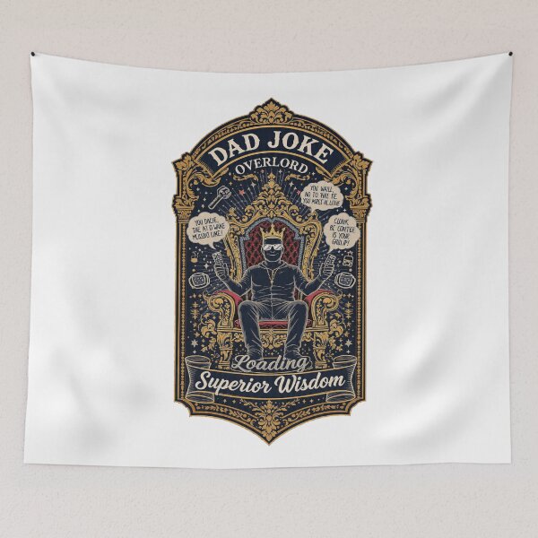 Item preview, Dad Joke Overlord Funny Parenting Toddler King Dad Life Gift designed and sold by YMLux.