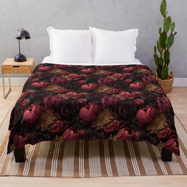 Item preview, Gothic Burgundy Roses & Dark Moody Floral Pattern designed and sold by Prismatect.