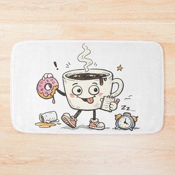 Item preview, Hyper Coffee Cup Character - Morning Energy - Funny Coffee Art designed and sold by OuSfian1.