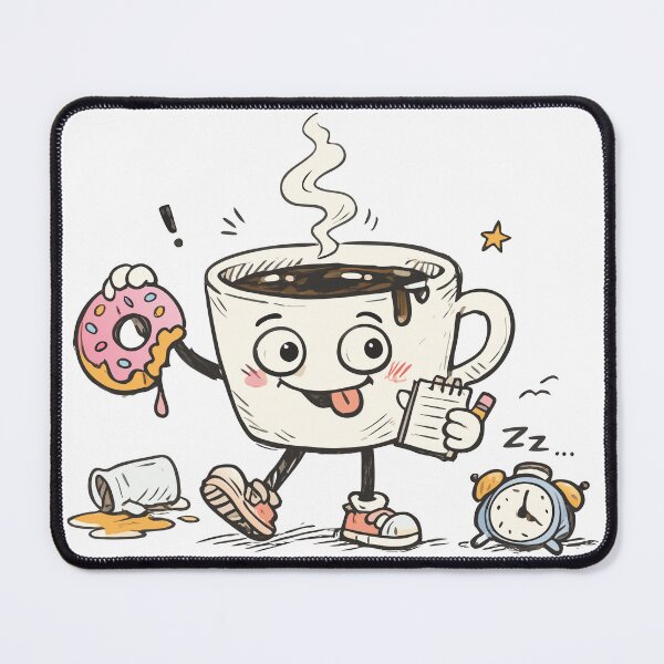 Item preview, Hyper Coffee Cup Character - Morning Energy - Funny Coffee Art designed and sold by OuSfian1.