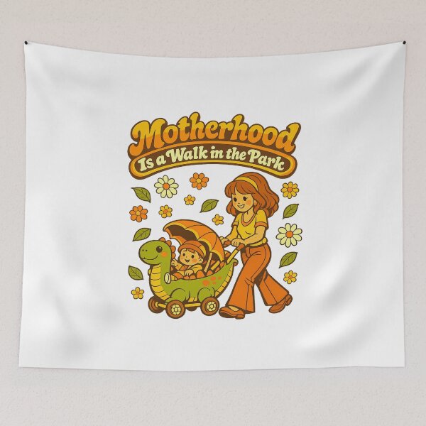 Item preview, Motherhood Is a Walk in the Park designed and sold by LuveraxArt.