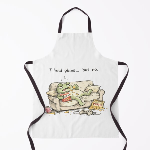 Item preview, Funny Lazy Frog - I Had Plans But No - Gamer Frog Illustration designed and sold by OuSfian1.