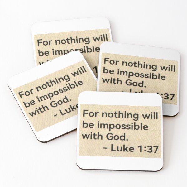 Item preview, Luke 1:37 designed and sold by di-Vera-Rosati.