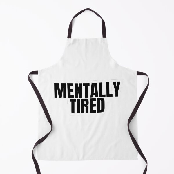 Item preview, Mentally Tired Sticker designed and sold by MentalOffline.