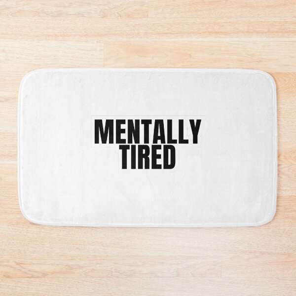 Item preview, Mentally Tired Sticker designed and sold by MentalOffline.