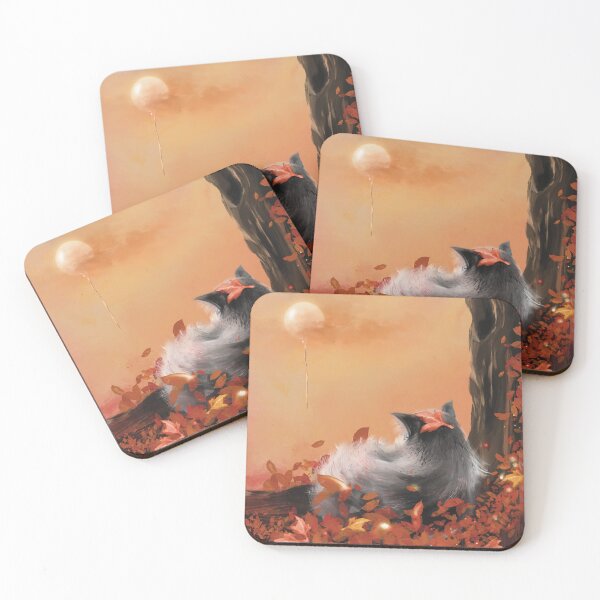 Item preview, MEOW-TUMN WISH: Feline Magic in the Red Leaves/MEOW-TUMN 楓葉願望：紅葉堆裡的貓咪魔法 (Meowdel 寫生系列)/MEOW-TUMN の願い：紅葉の中の猫の魔法 (Meowdel シリーズ) designed and sold by MeowdelStudio.