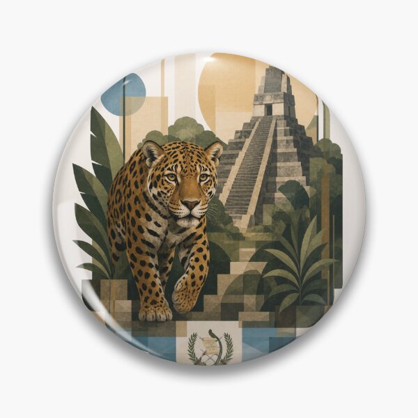 Item preview, Geometric Boho Jaguar and Tikal Temple Art designed and sold by Nova Graphix.